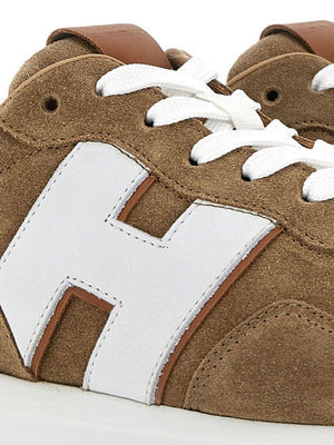 HOGAN Men's Suede Panelled Sneakers