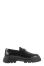 HOGAN Men's Black Leather Moccasins - FW23 Collection