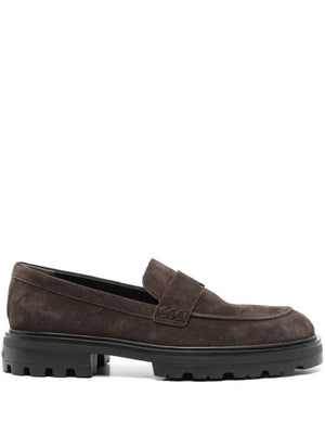 HOGAN Men's Suede Moccasin with Extralight Sole