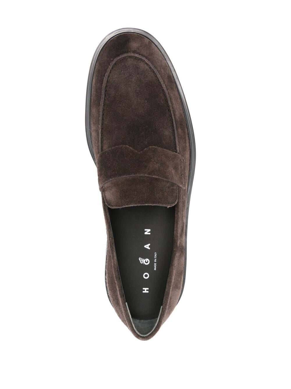 HOGAN Men's Suede Moccasin with Extralight Sole