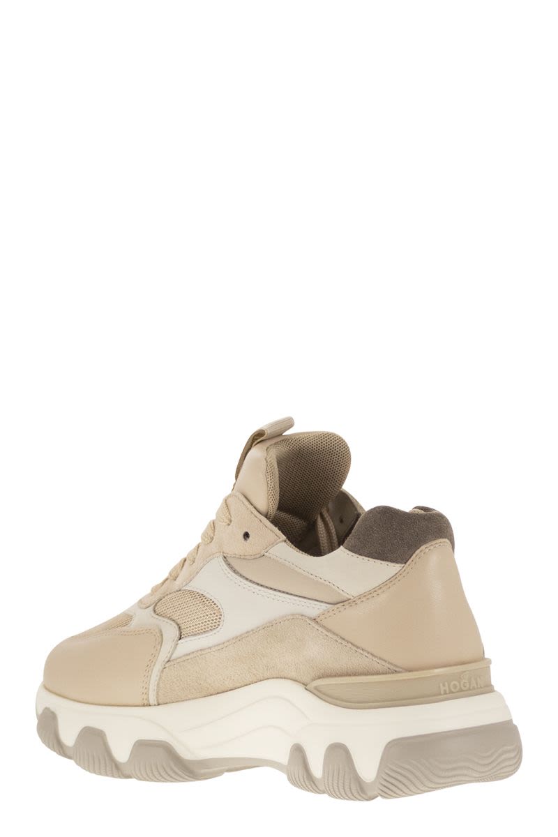 HOGAN HyperActive Leather & Fabric Fashion Trainers with Chunky Sole