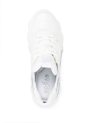 HOGAN HyperActive White Calf Leather Sneakers for Women