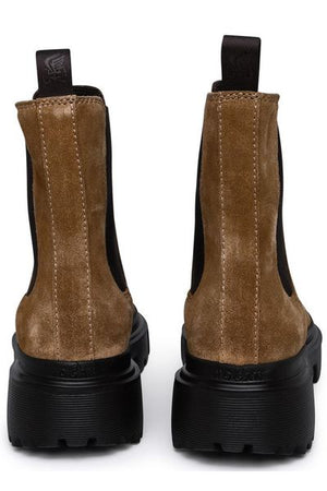 HOGAN Beige Women's Boots for the 2024 Fall/Winter Season