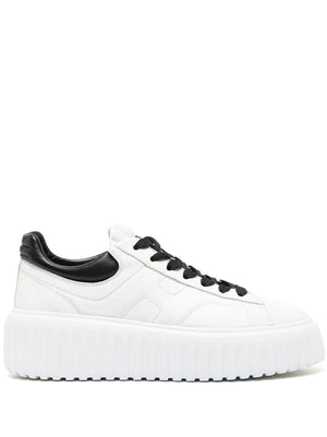 HOGAN Glamorous Leather Logo-Print Lace-Up Sneakers for Women