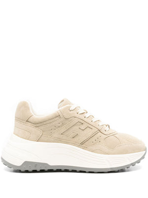 HOGAN Luxury Beige Leather Sneaker