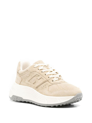 HOGAN Luxury Beige Leather Sneaker