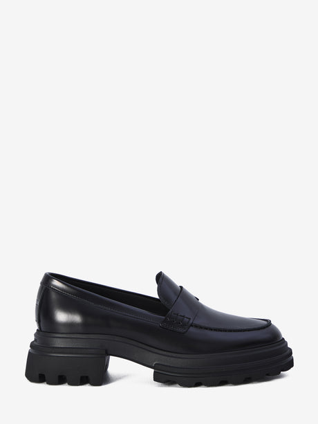 HOGAN Luxurious Leather Loafers for Women - FW24 Collection