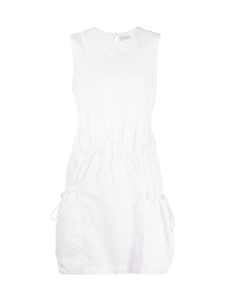 MONCLER Drawstring Sleeveless Mini Dress