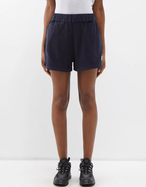 MONCLER Logo Patch Terry Mini Shorts