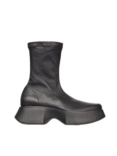 VIC MATIE' Chic Leather Ankle Boots