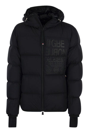 MONCLER GRENOBLE Men's Black Short Down Jacket for City Life and Nature Exploration - Ideal for All Seasons