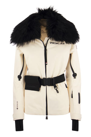 MONCLER GRENOBLE Women's White Water-Repellent Short Down Jacket for the FW23 Season