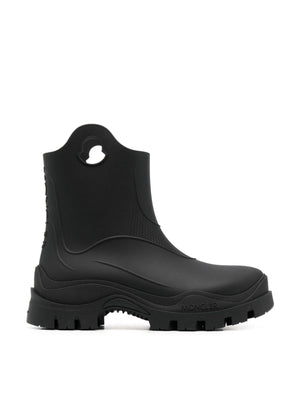 MONCLER Misty Logo Round Toe Rain Boots for Women