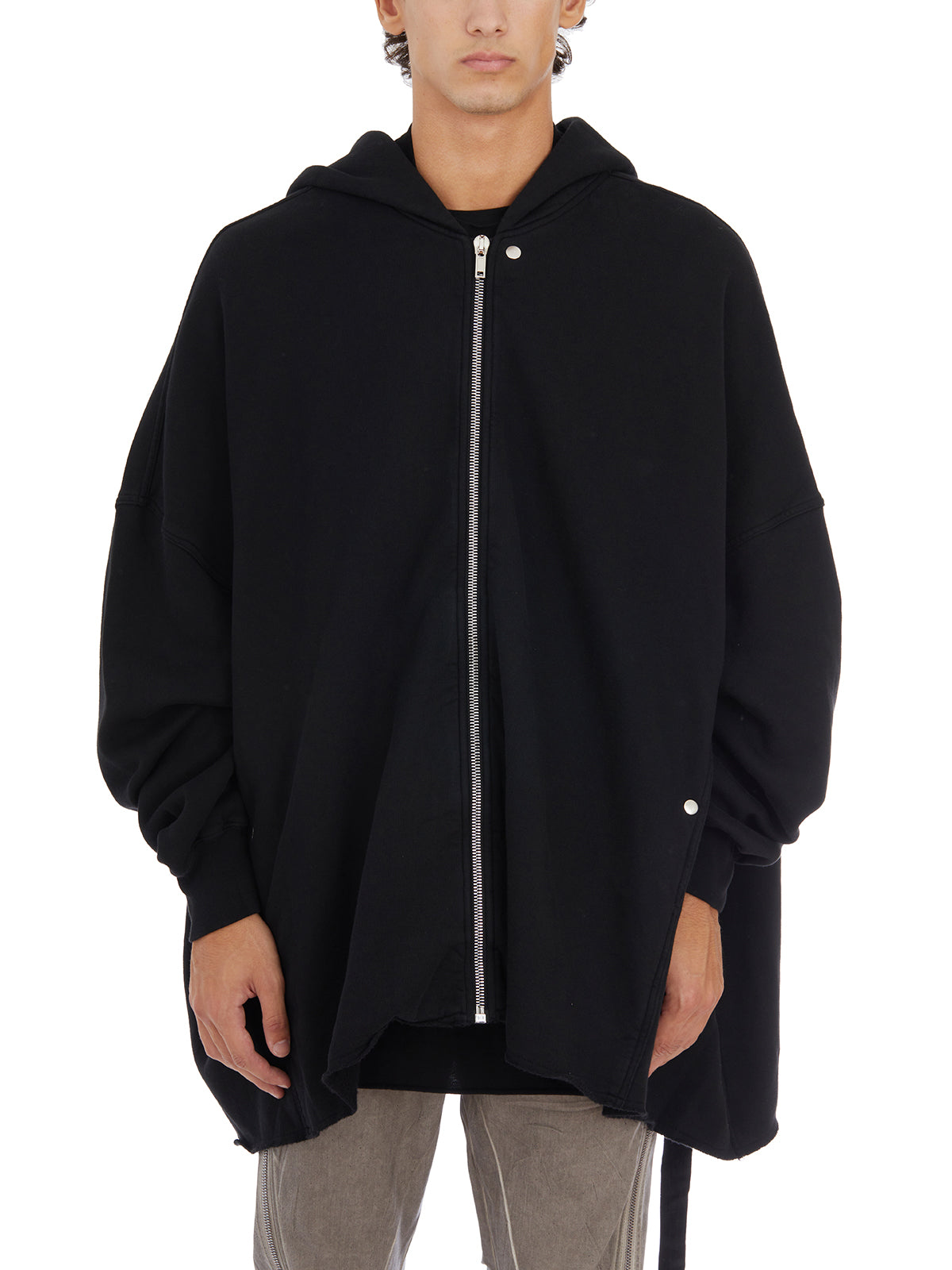 DRKSHDW Oversized Zip-Front Hoodie - Size M