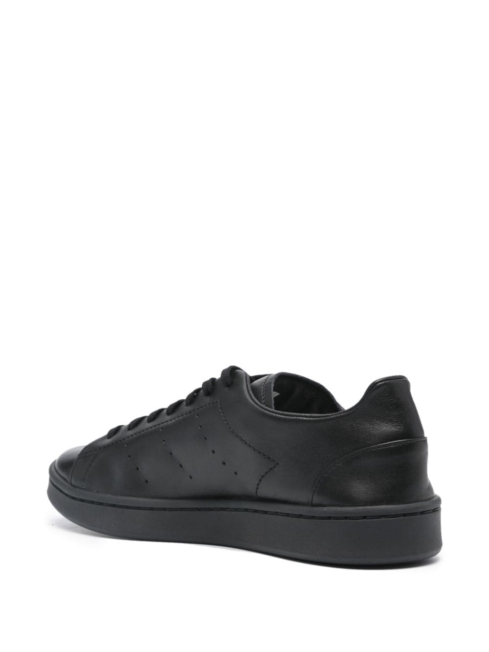 Y-3 Men's Black Leather Sneakers for SS24