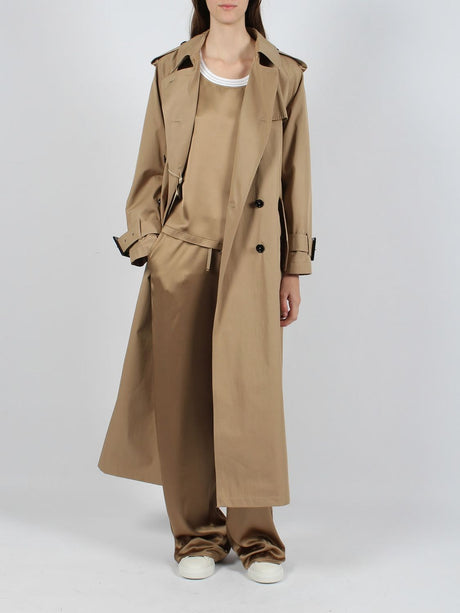 HERNO Double-Breasted Cotton Trench Jacket for Women - Beige