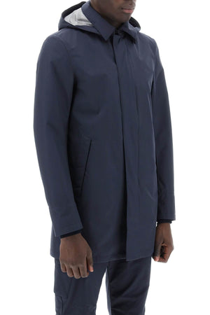 Navy Waterproof Carcoat for Men from Laminar Collection by Herno