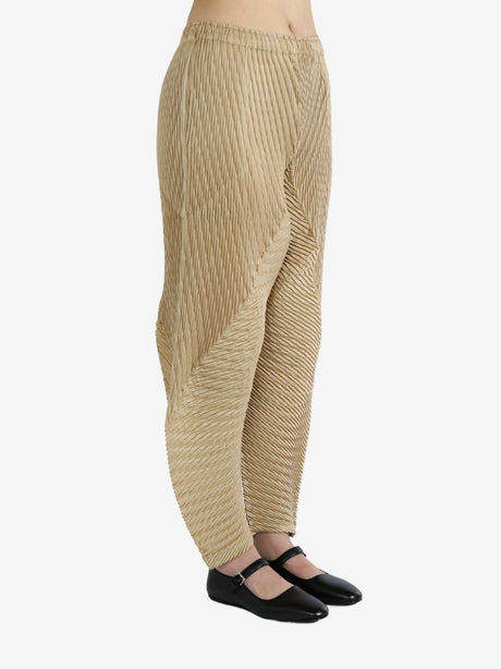 BAO BAO ISSEY MIYAKE Wrapped Suede-Like Pleats Pants for Women