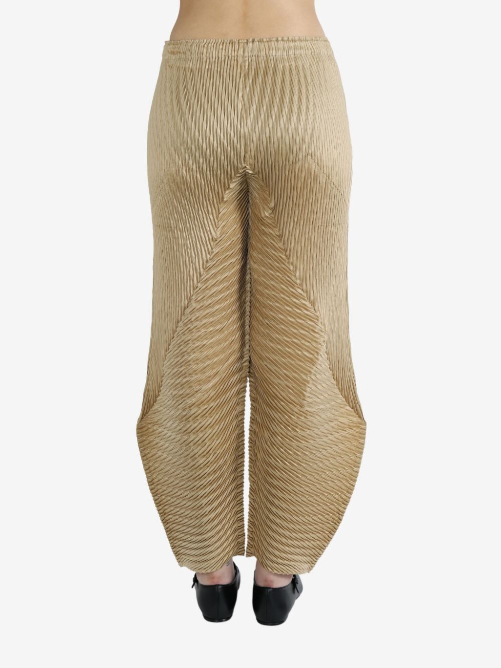 BAO BAO ISSEY MIYAKE Wrapped Suede-Like Pleats Pants for Women