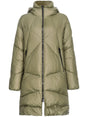 PINKO Light Green Quilted Hooded Jacket - Women’s Outerwear