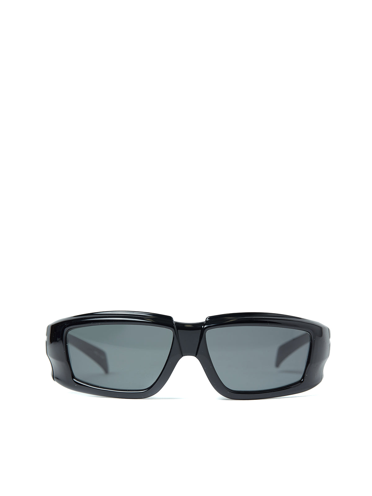 RICK OWENS Sleek Temple Black Sunglasses