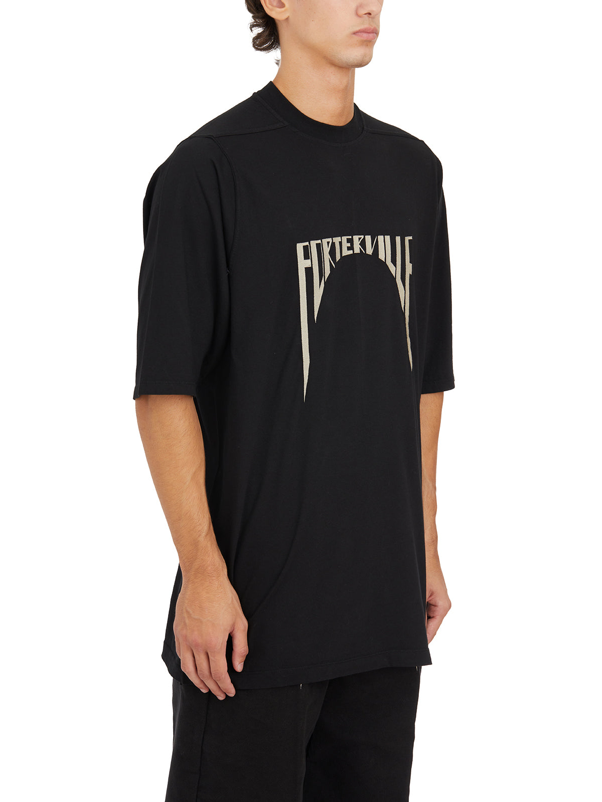 RICK OWENS Embroidered Jumbo Short Sleeve T-Shirt - Size M