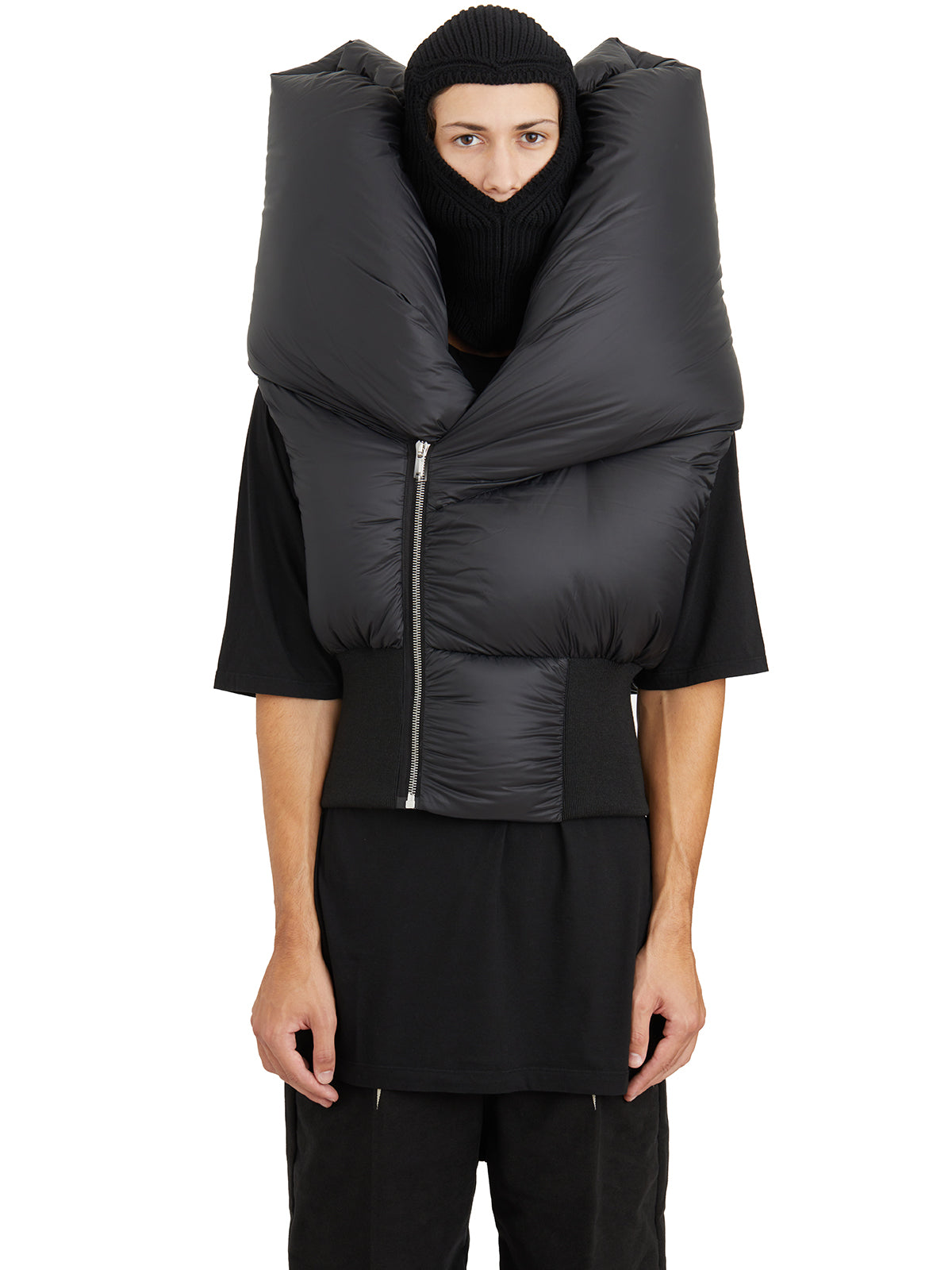 RICK OWENS Sleeveless Black Anubis Vest - Size 48