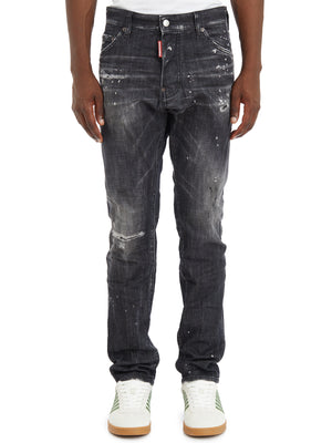 DSQUARED2 Modern Skater Stretch Jeans in Grey