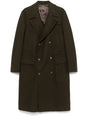 LARDINI Men's Wool Blend Classic Overcoat