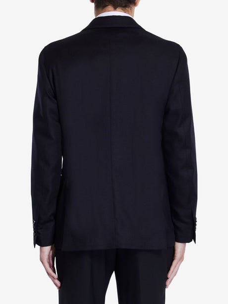 LARDINI Elegant Black Cashmere Blend Jacket