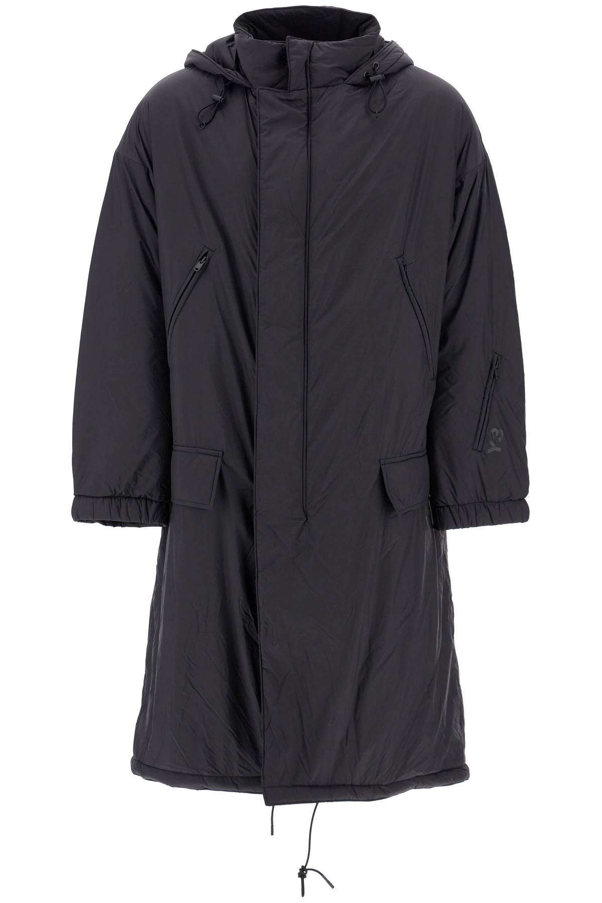 Y-3 Long Padded Nylon Parka Jacket