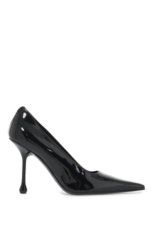 JIMMY CHOO Elegant Black Patent Leather Pumps with Pointed Design and 9.5cm Heel for Women (SS24)