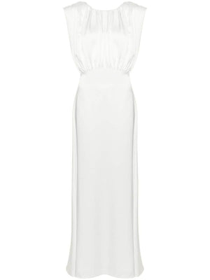 JIL SANDER Sleeveless Evening Dress in Beige SS24