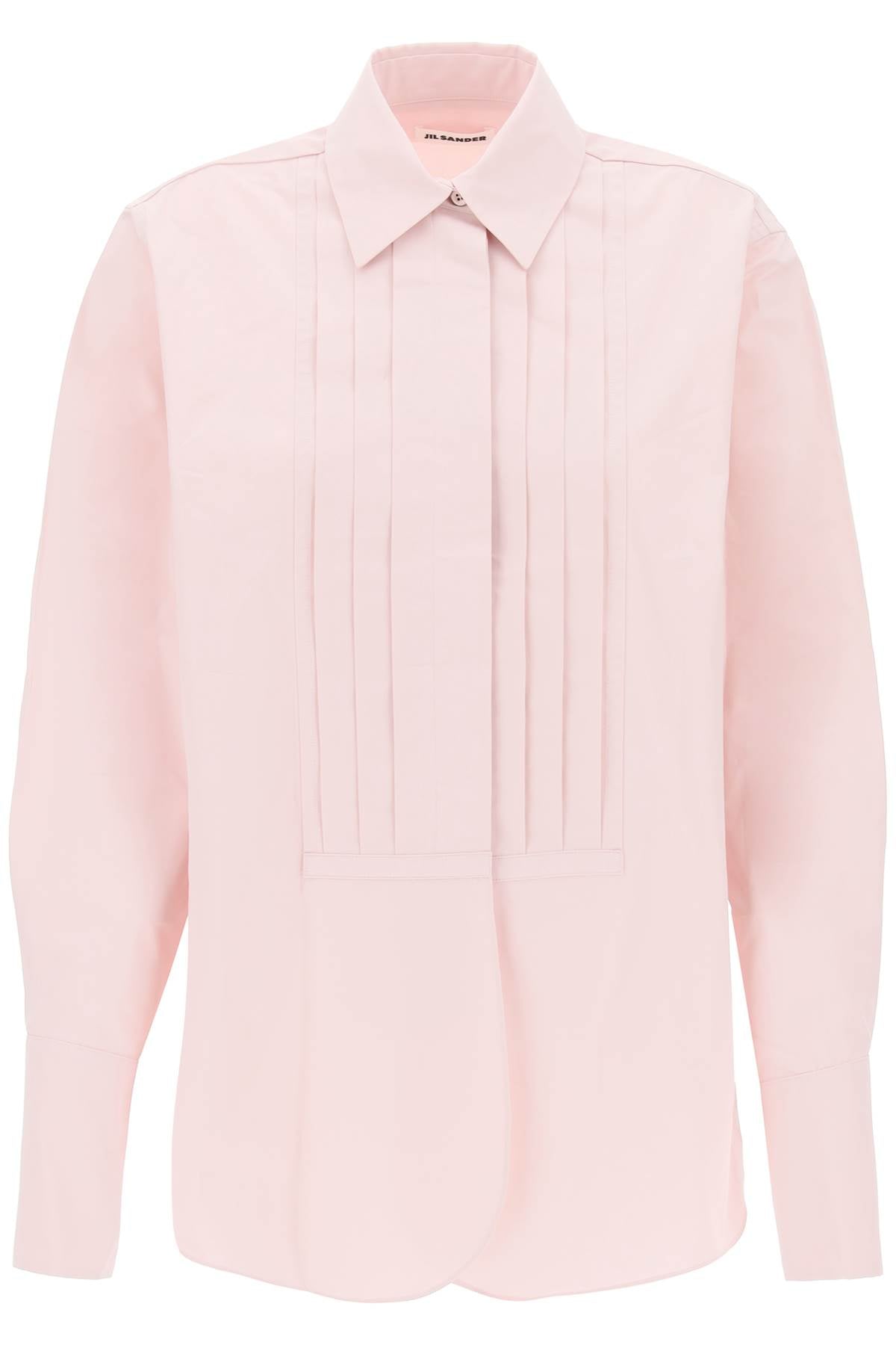 JIL SANDER Pleated Bib Oversized Shirt