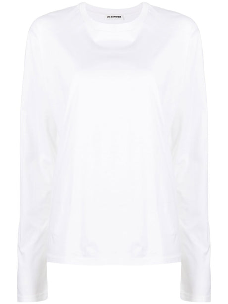 JIL SANDER Essential Long-Sleeved Cotton T-Shirt for Women