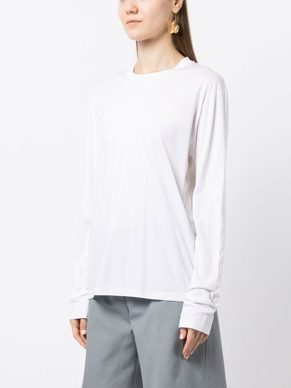 JIL SANDER Essential Long-Sleeved Cotton T-Shirt for Women