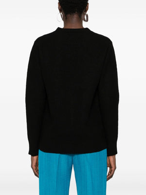 JIL SANDER Black Knit Sweater for Women - 24FW Collection