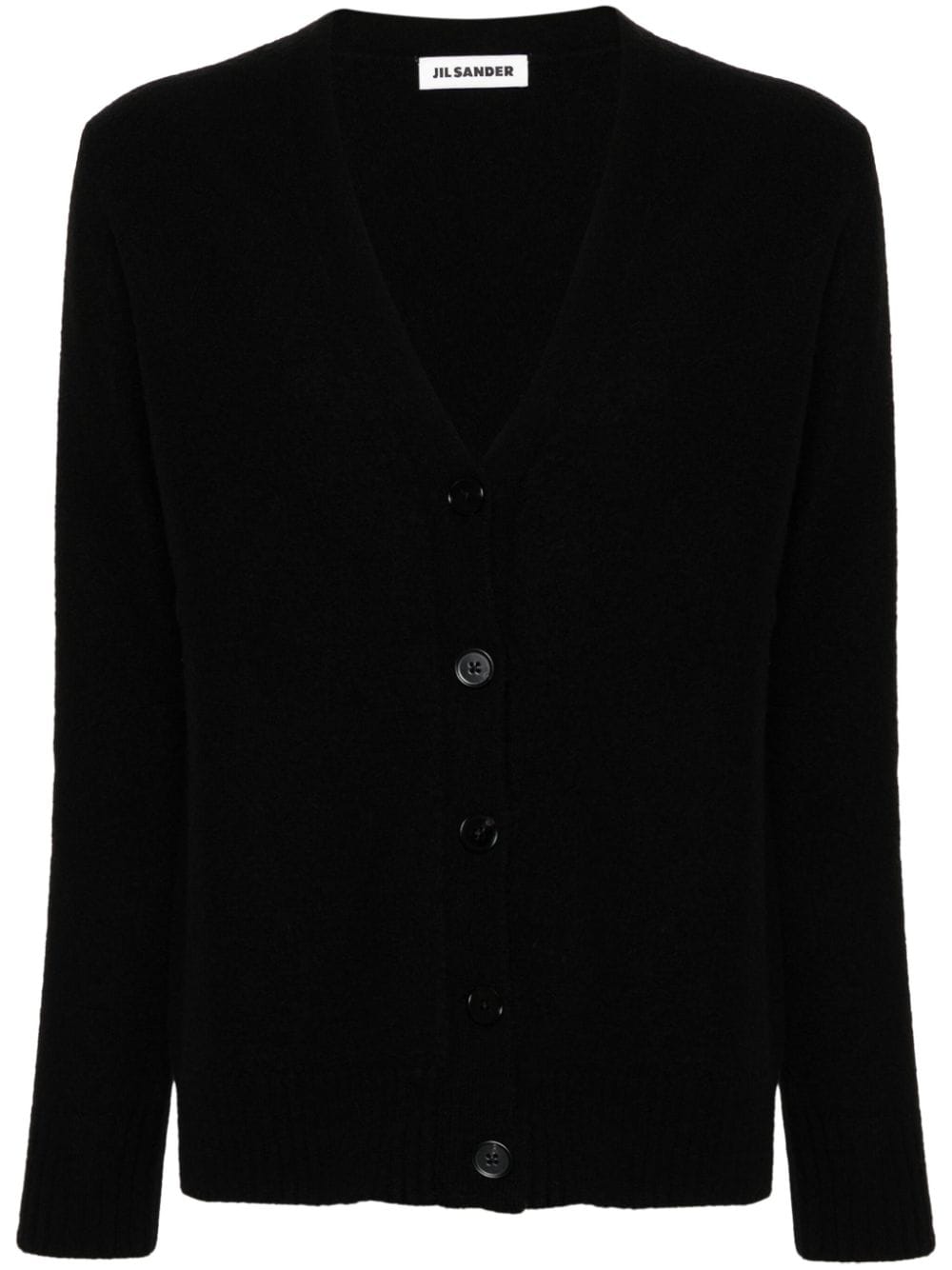 JIL SANDER Black Knit Sweater for Women - 24FW Collection