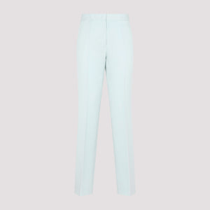 JIL SANDER Blue Women's Wool Trousers for SS23