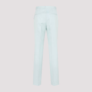 JIL SANDER Blue Women's Wool Trousers for SS23