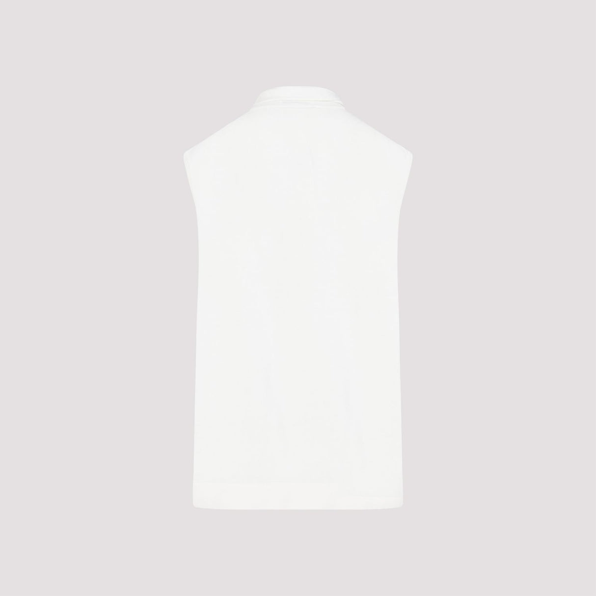 JIL SANDER Áo Tank Top Trắng Chất Liệu Đan Mịn