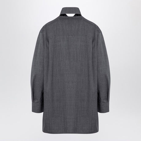 JIL SANDER Wool Shirt with Scarf - Women's Fashion Essential