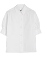 JIL SANDER Classic White Cotton Button-Up Shirt for Women