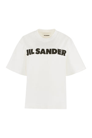 JIL SANDER Classic White Cotton Tee