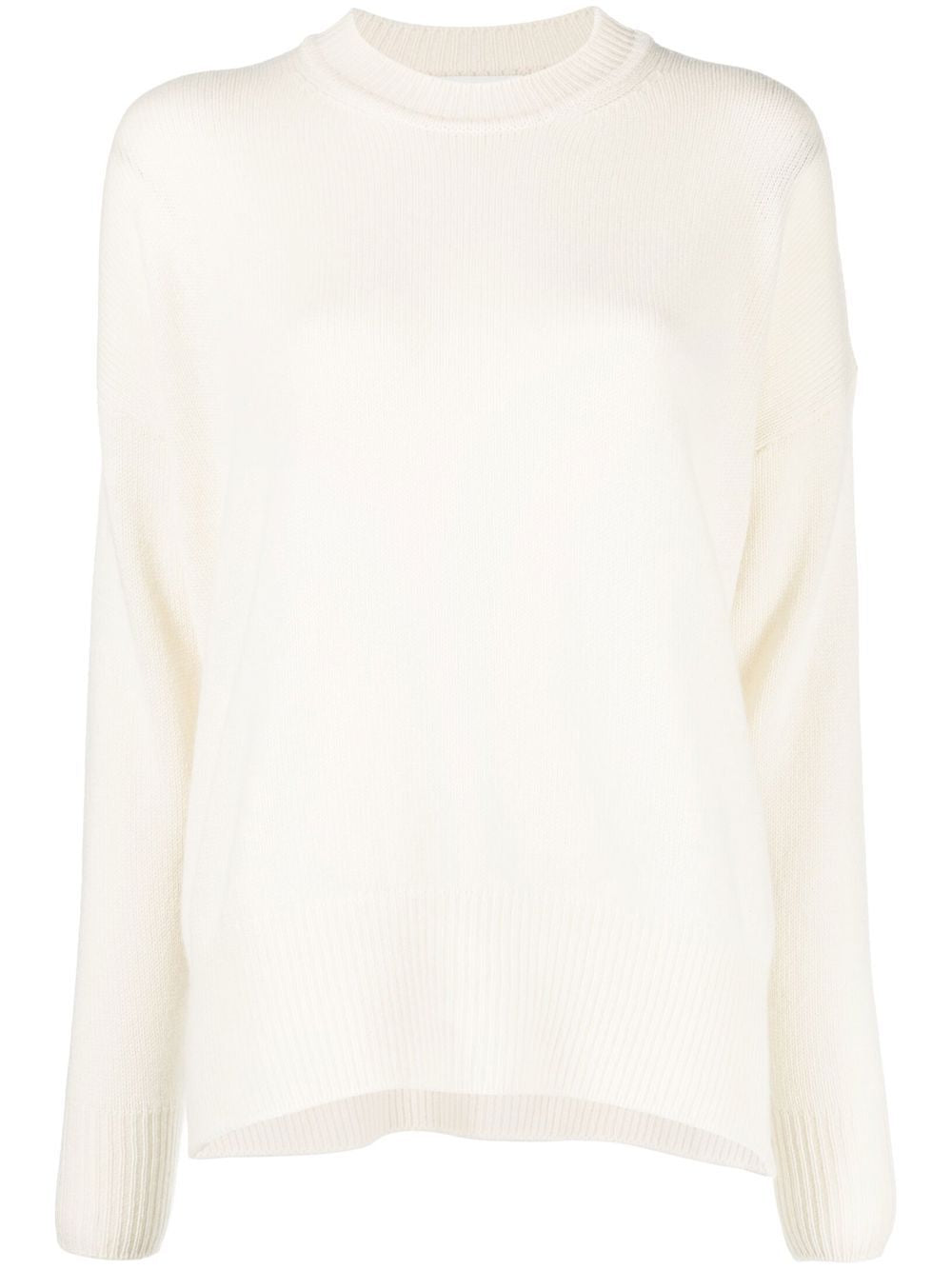 JIL SANDER Natural Round Neck Sweater