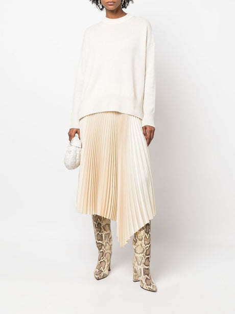 JIL SANDER Natural Round Neck Sweater