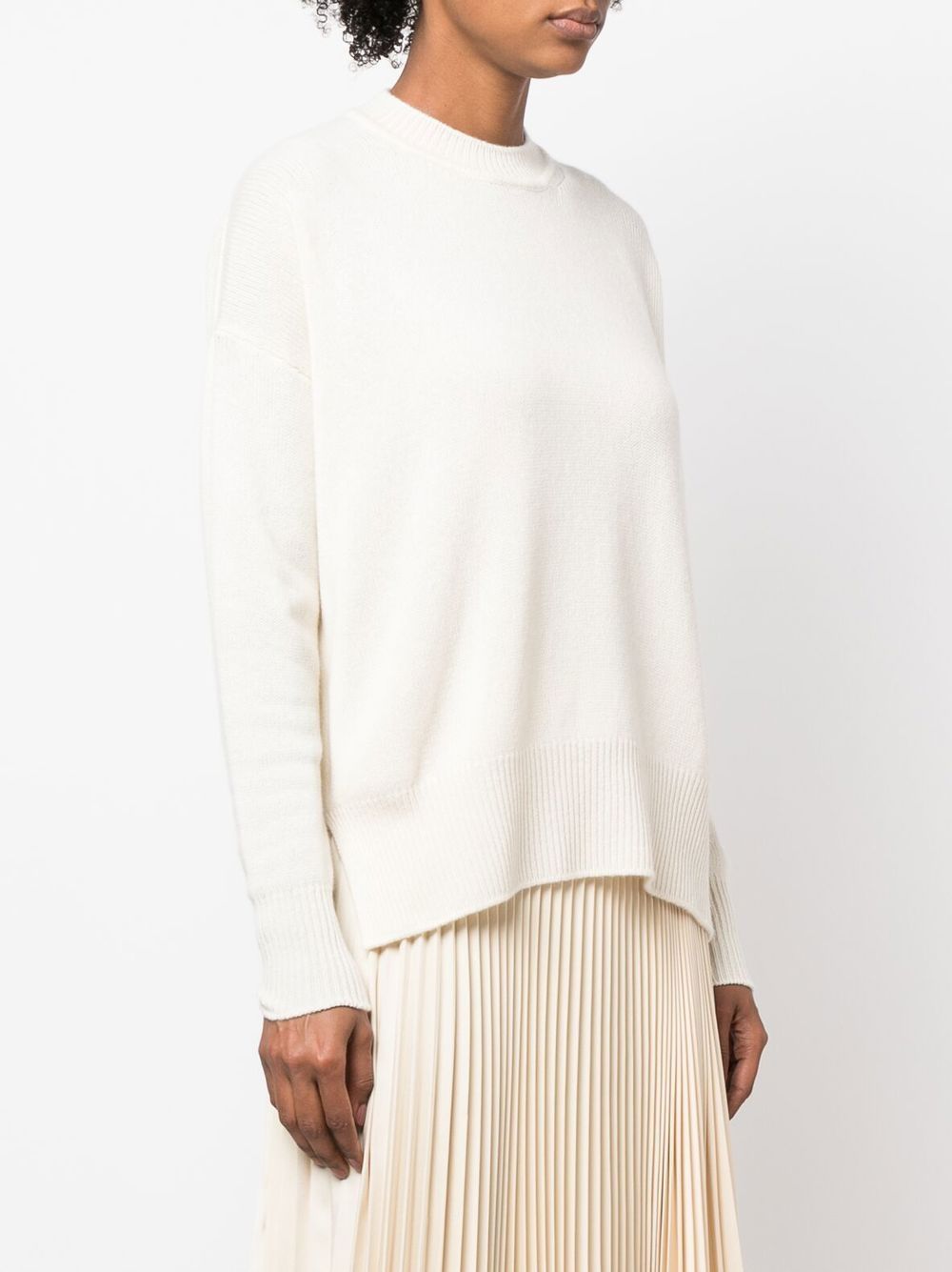 JIL SANDER Natural Round Neck Sweater