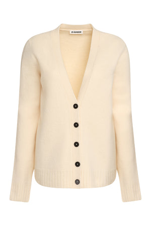 JIL SANDER Beige Wool Cardigan for Women - Perfect for Year-Round Style