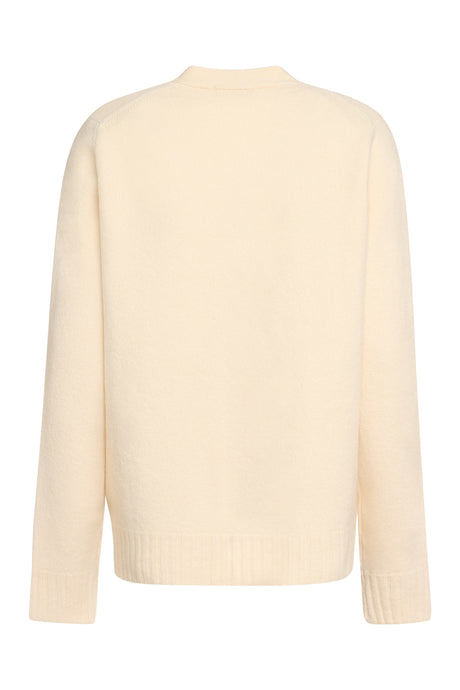 JIL SANDER Beige Wool Cardigan for Women - Perfect for Year-Round Style