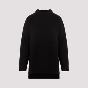 JIL SANDER Stylish Black Wool Pullover for Women - FW24